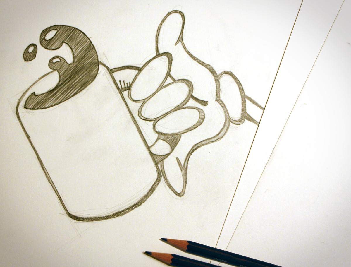 Pencil Sketch Drawing Dr. Seuss Coffee Mug - by Tidal Wave Marketing