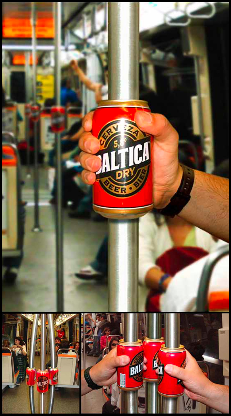 Had a rough day? Grab a beer on your way home. Guerrilla Marketing by Sepia in Chile