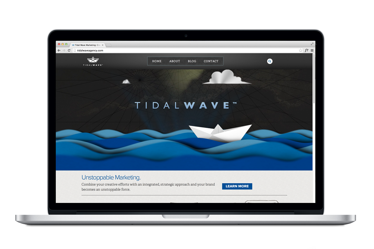 Tidal Wave Marketing Website Homepage