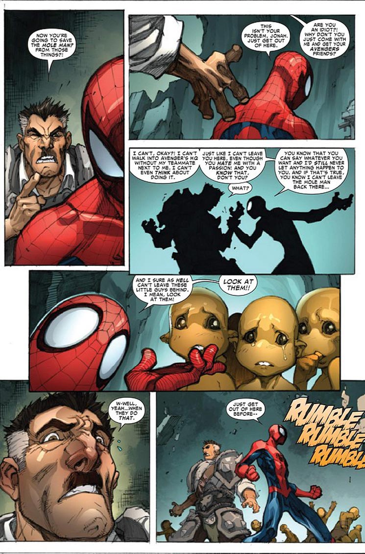 Avenging Spider-Man, Final Art - Pencils by Joe Madureira, via TidalWaveAgency.com
