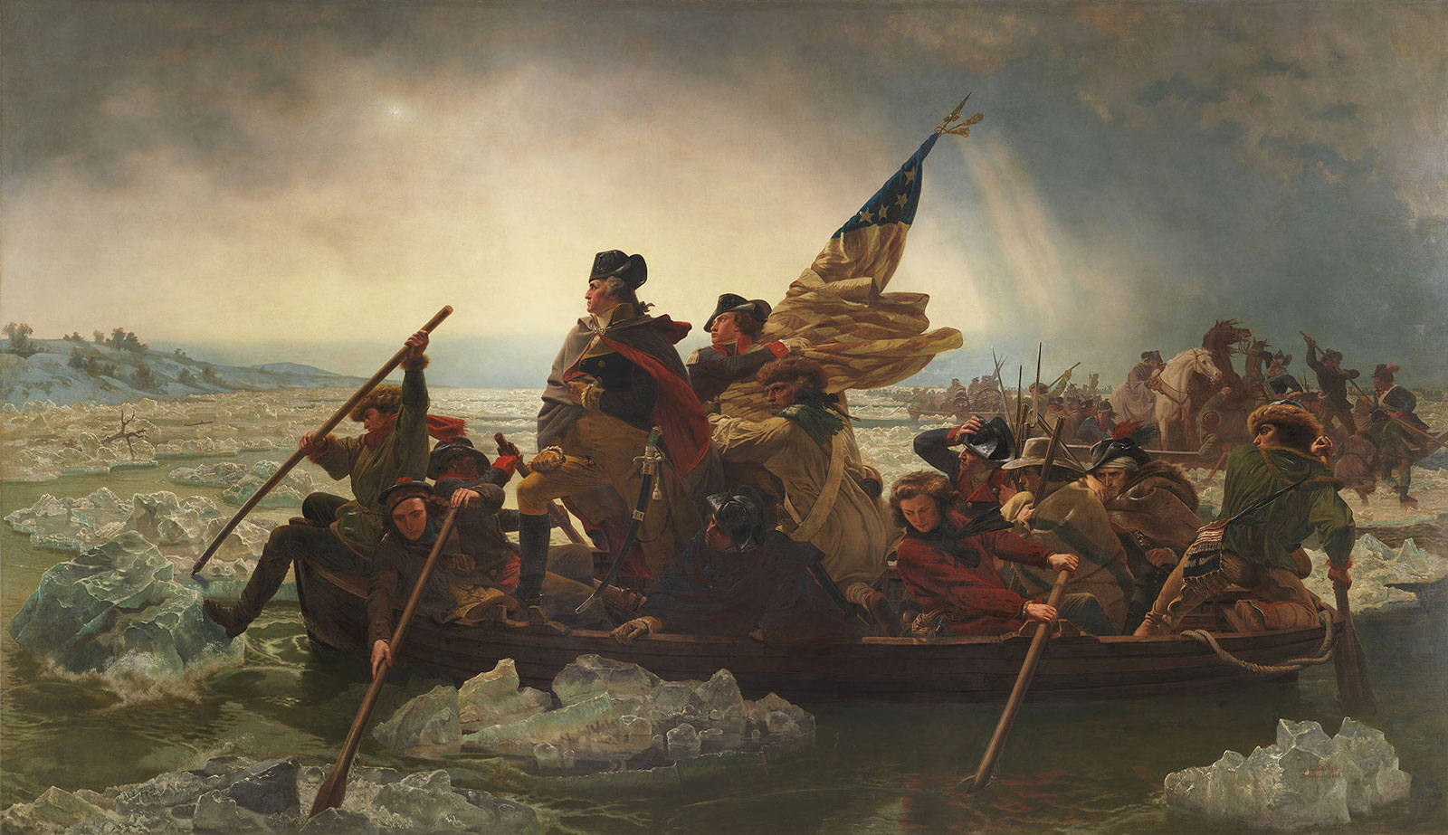 Washington Crossing The Delaware, by Emanuel Gottlieb Leutze
