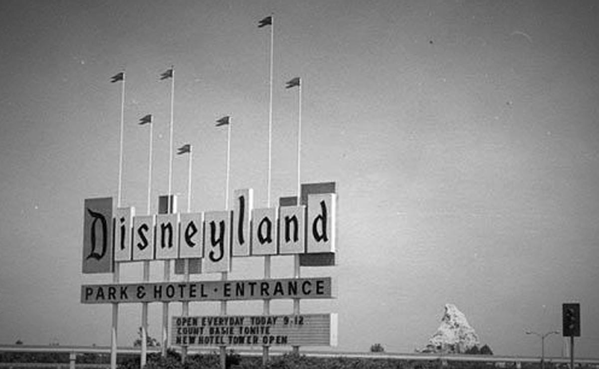 Disneyland Sign Circa 1955