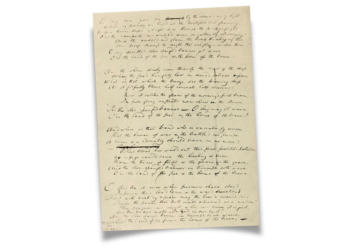 Francis Scott Key's Original Star-Spangled Banner Manuscript