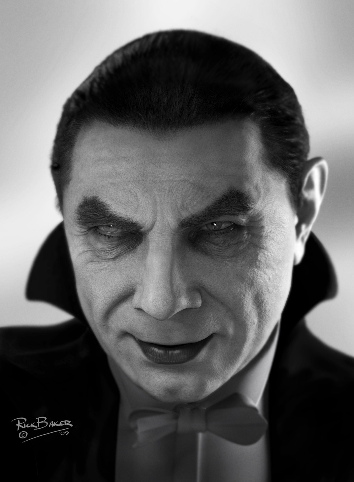 Halloween Monsters: Dracula 3D ZBrush Model by Rick Baker, Monster Maker