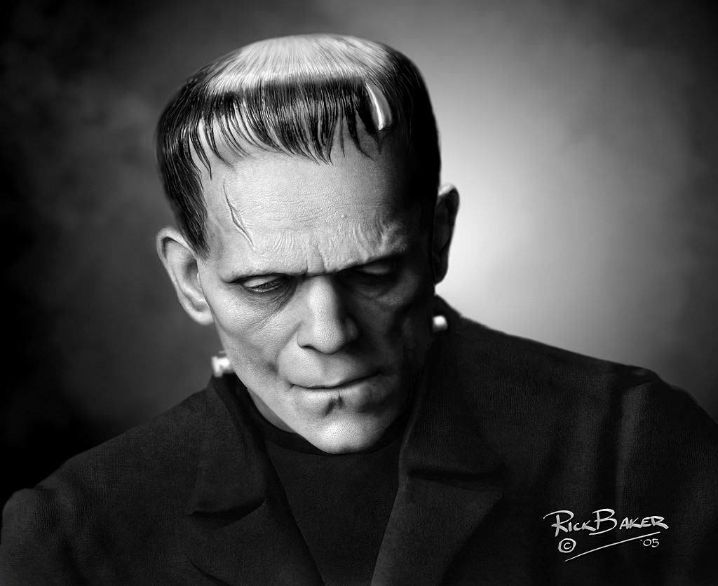 Halloween Monsters: Frankenstein's Monster 3D ZBrush Model by Rick Baker, Monster Maker